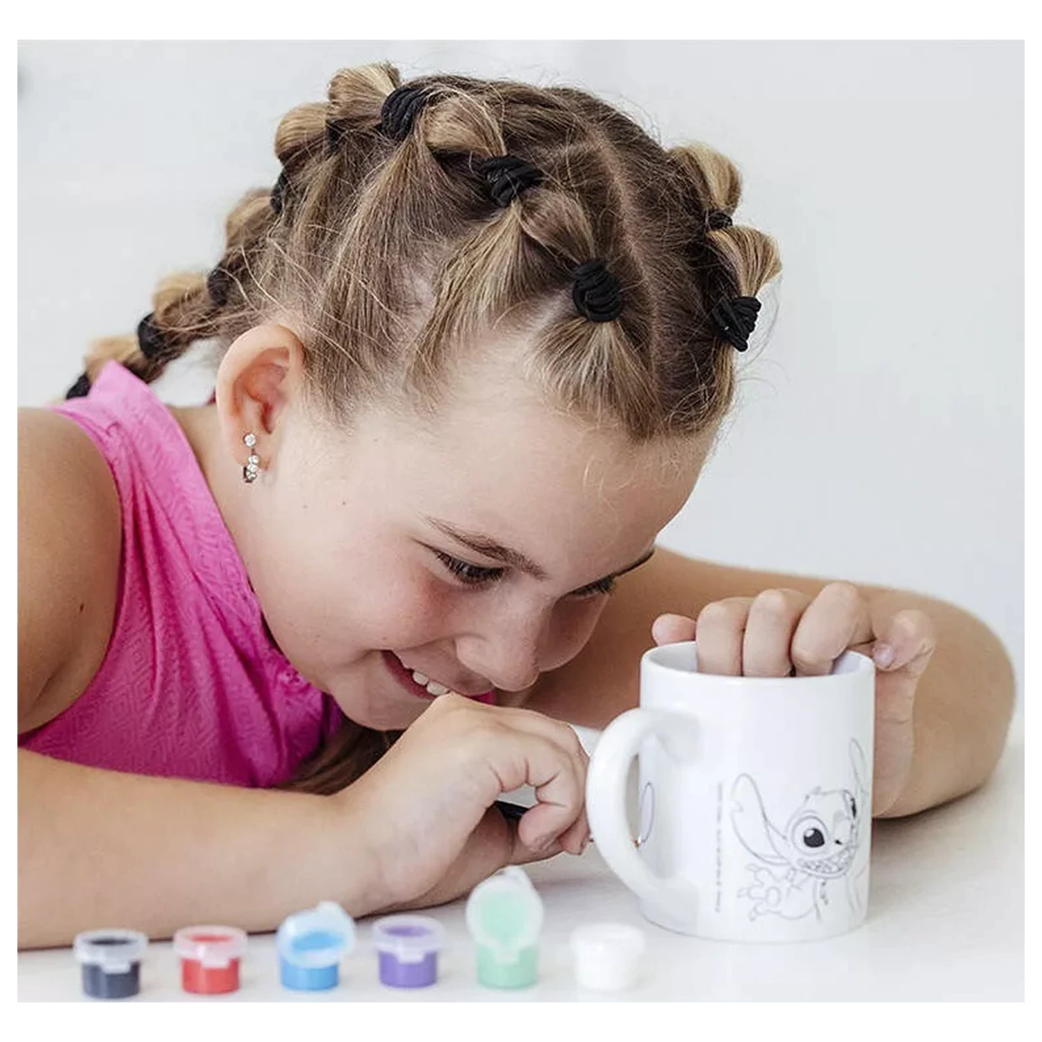 Stitch Alien pomalovatelný porcelánový hrnek 235 ml fotografii produktu
