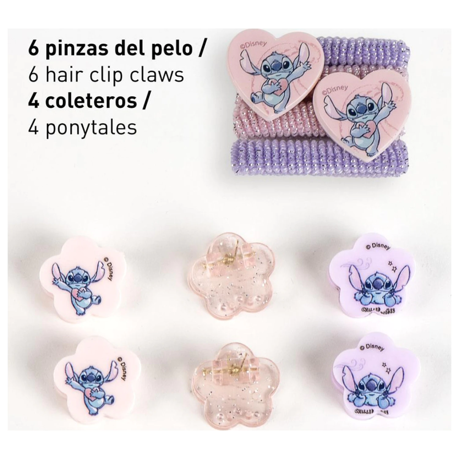 Sponka do vlasů Stitch Alien Heart, sada gumiček do vlasů v krabičce fotografii produktu