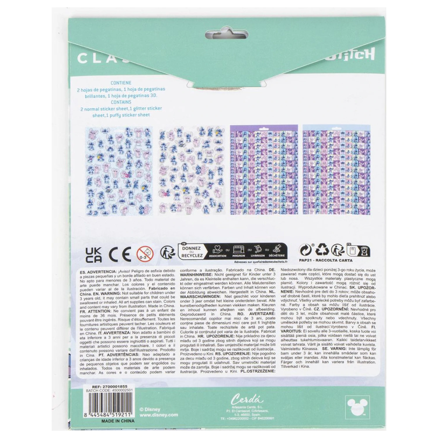 Stitch Alien Sada 300 kusů samolepek fotografii produktu