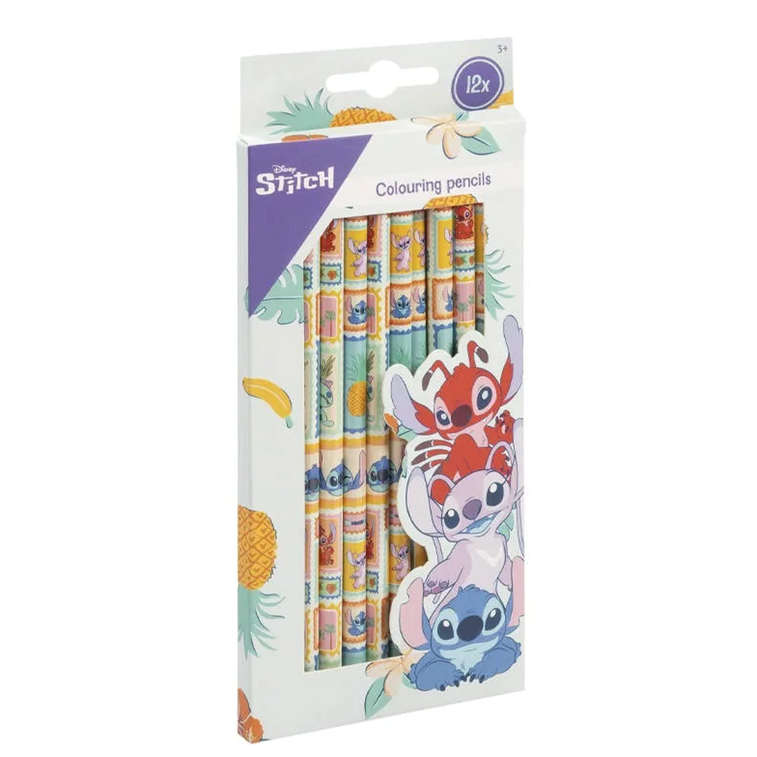 Sada barevných tužek Stitch Aloha, 12 kusů fotografii produktu