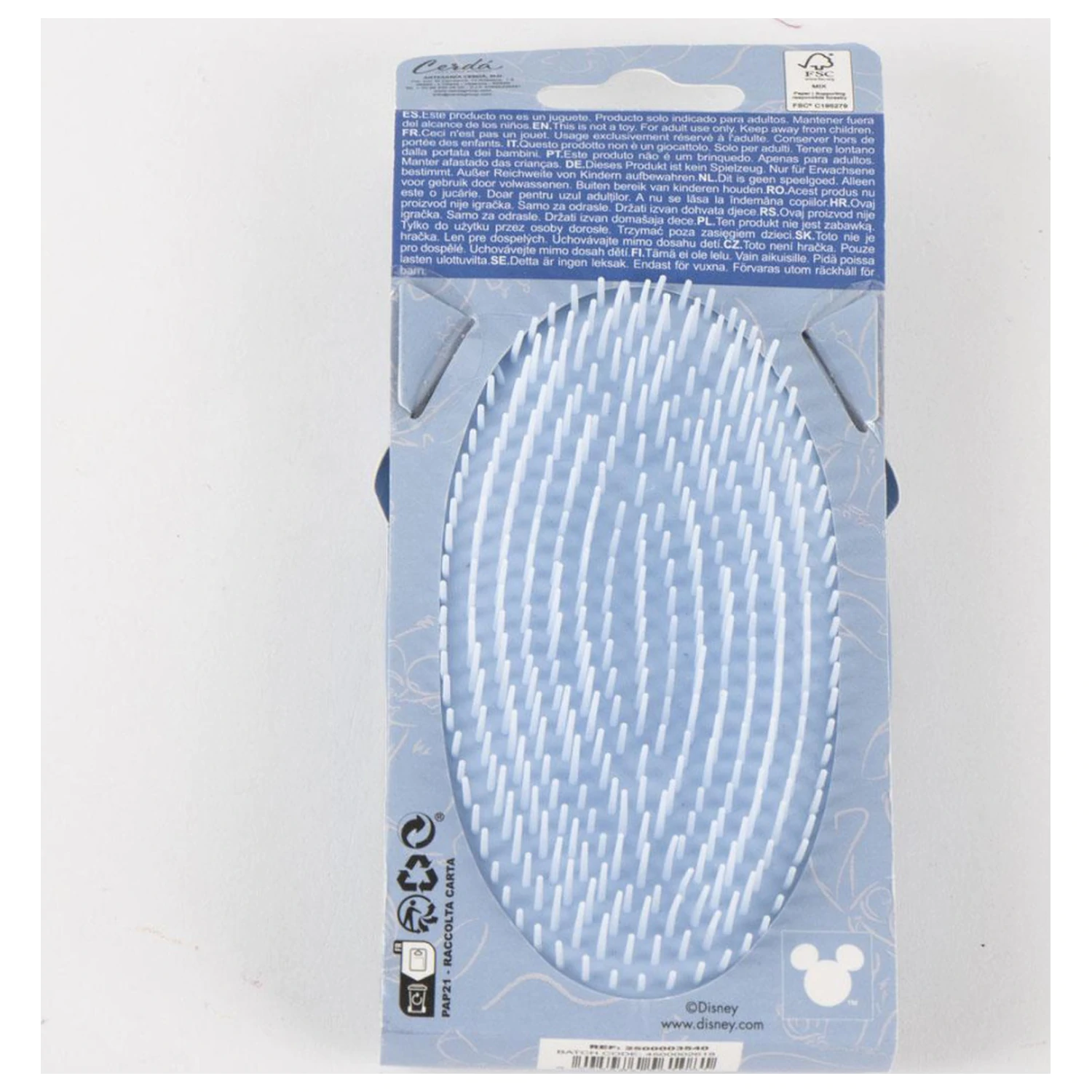 Stitch Angel třpytivý kartáč na vlasy, hřeben 13 cm fotografii produktu