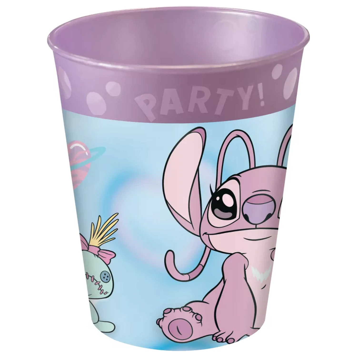 Stitch and Angel Cute micro roztomilá sada prémiových plastových kelímků 4 ks 250 ml fotografii produktu