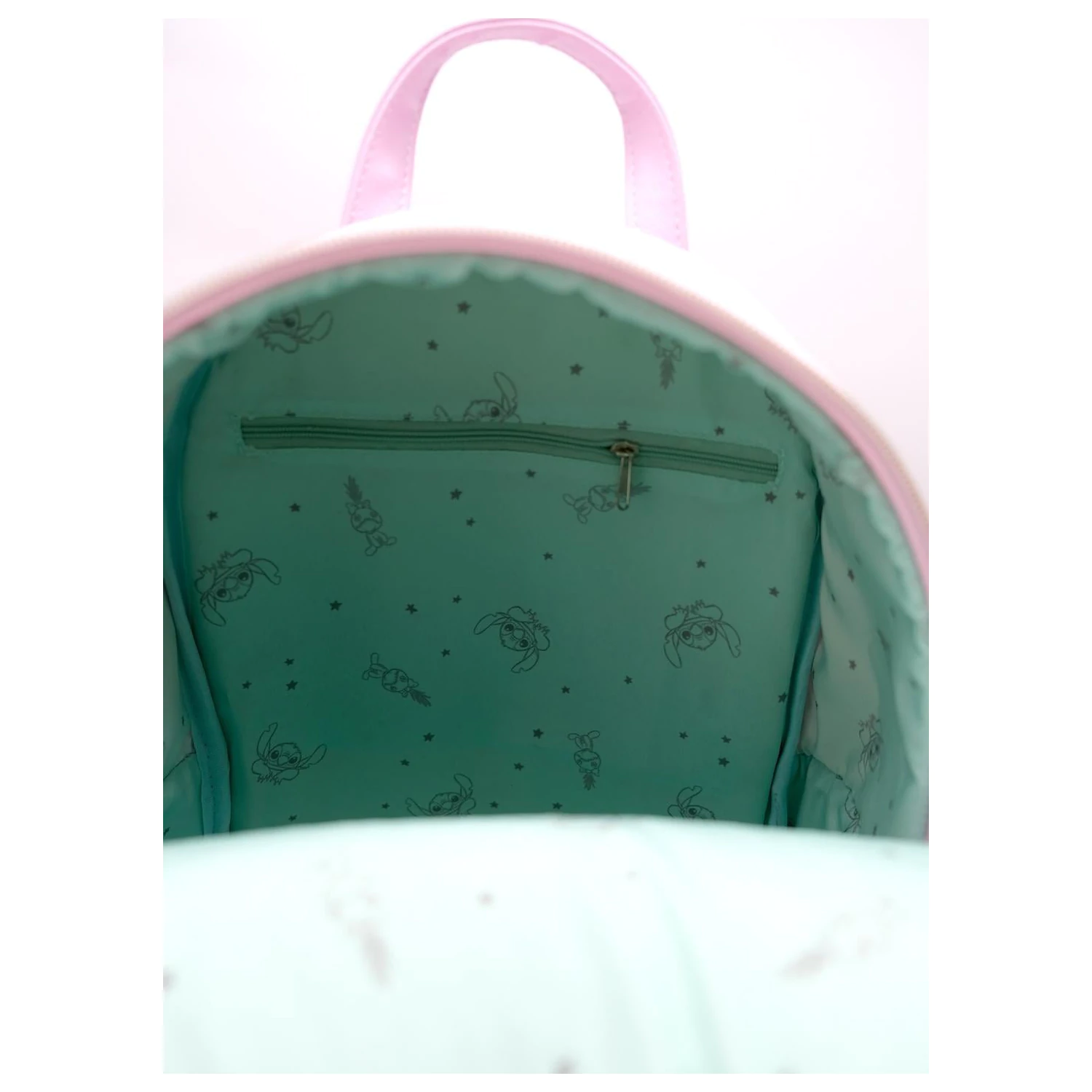 Stitch & Angel Fashion Duo růžový batoh z manšestru 32x25x14cm fotografii produktu