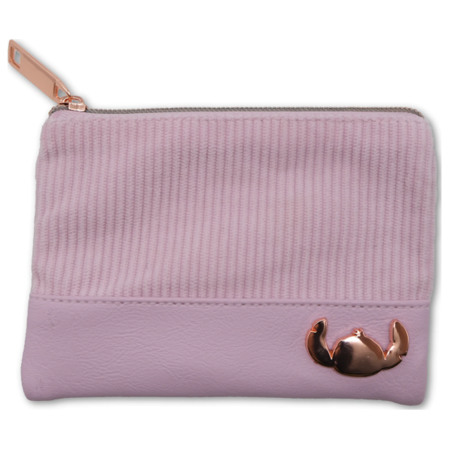 Stitch & Angel Růžová Corduroy Fashion Duo pouzdro peněženka fotografii produktu