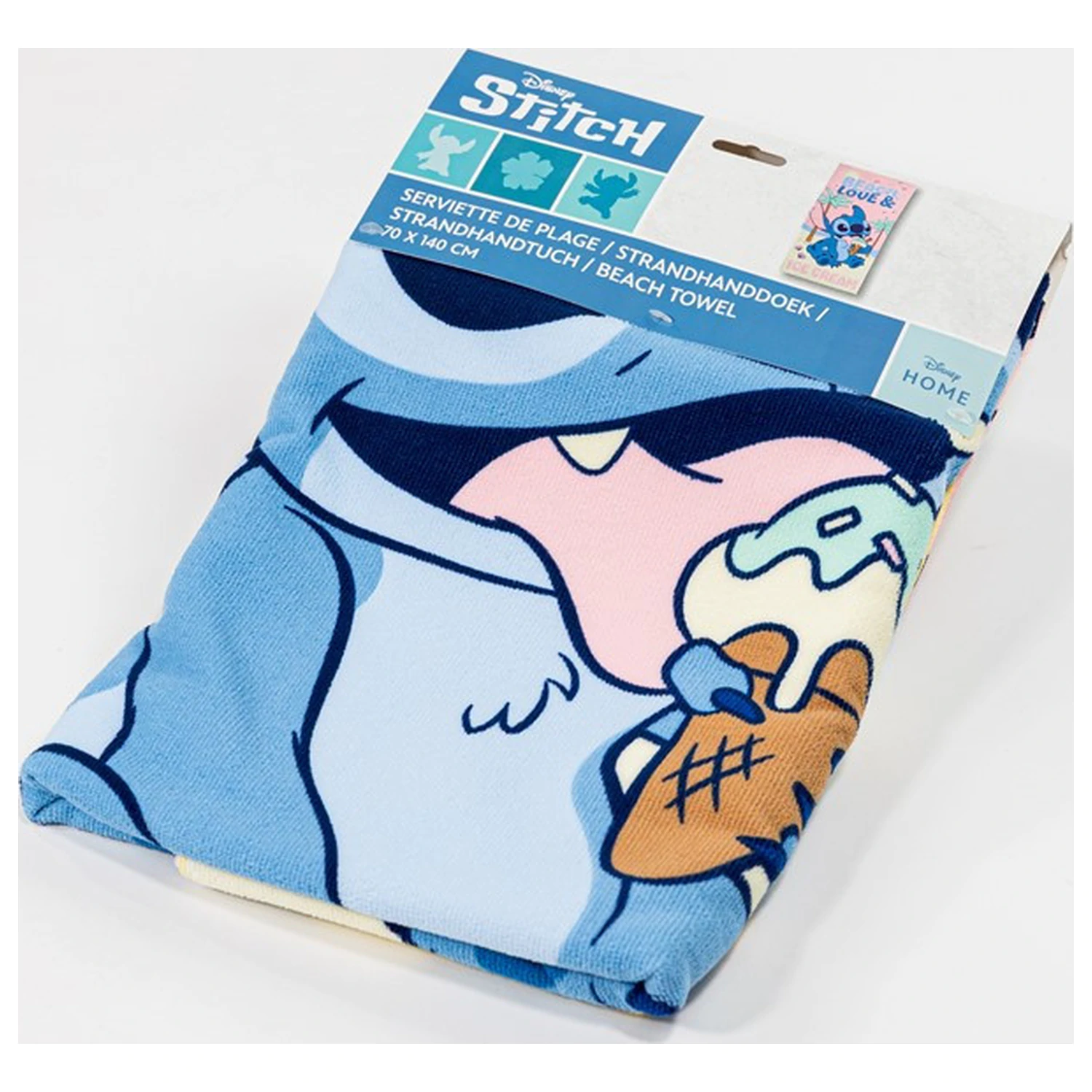 Lilo and Stitch plážová zmrzlinová osuška 70x140 cm fotografii produktu