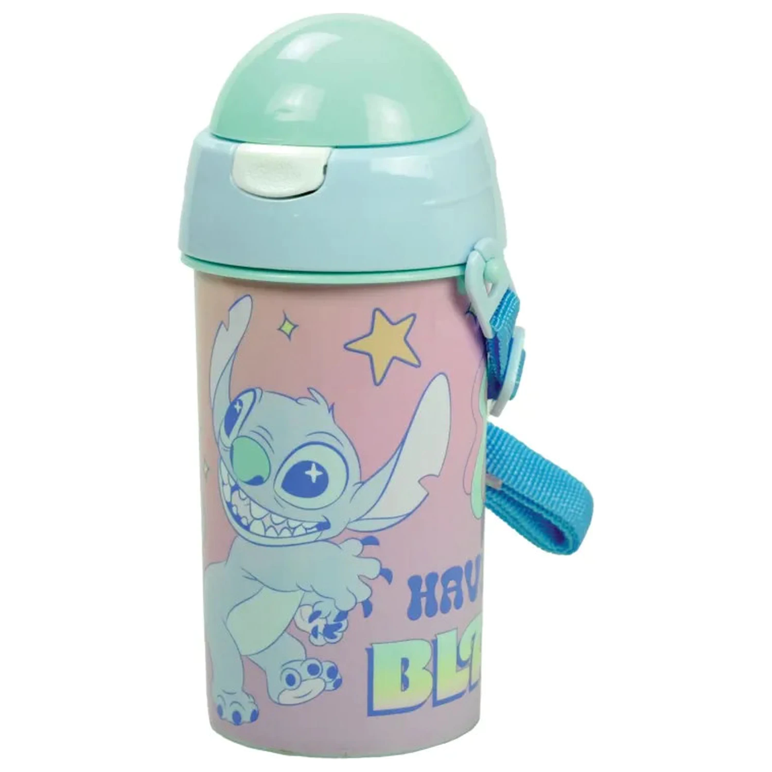 Stitch Blast plastová lahev na vodu s brčkem a háčkem 500 ml fotografii produktu