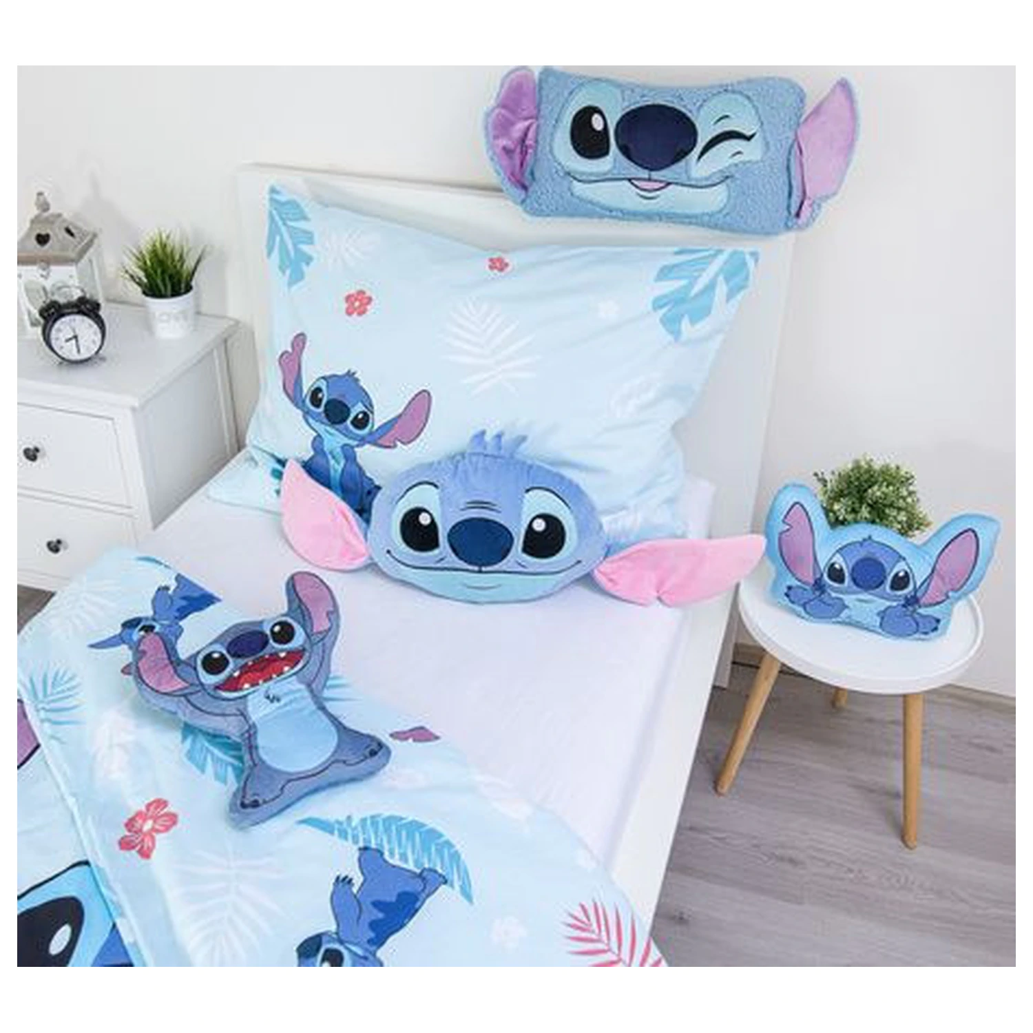 Stitch Blink 3D tvarovaný polštář, dekorativní polštář 27x45 cm fotografii produktu