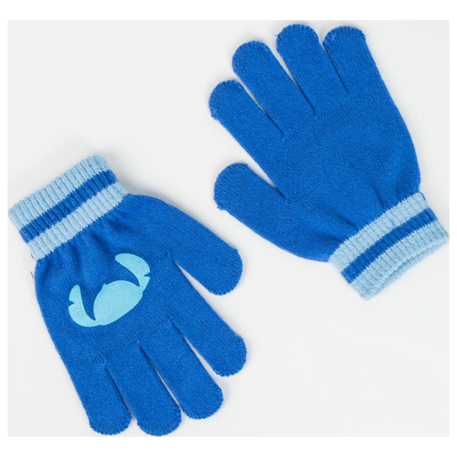 Stitch Blue dětská čepice + sada rukavic fotografii produktu