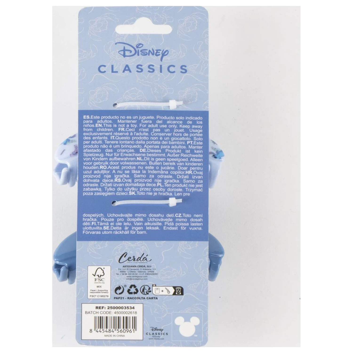 Lilo & Stitch Blue sponky do vlasů, sada 2 ks fotografii produktu