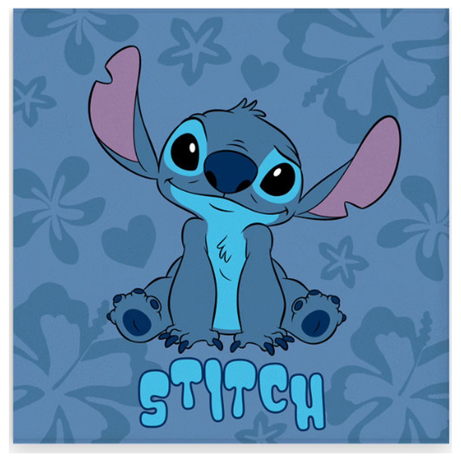 Stitch Blue Hibiscus ručník na ruce, ručník na obličej, ručník 30x30 cm fotografii produktu