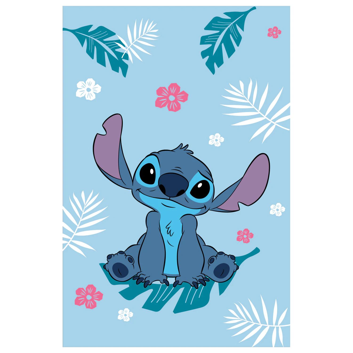 Stitch modrá fleecová deka fotografii produktu
