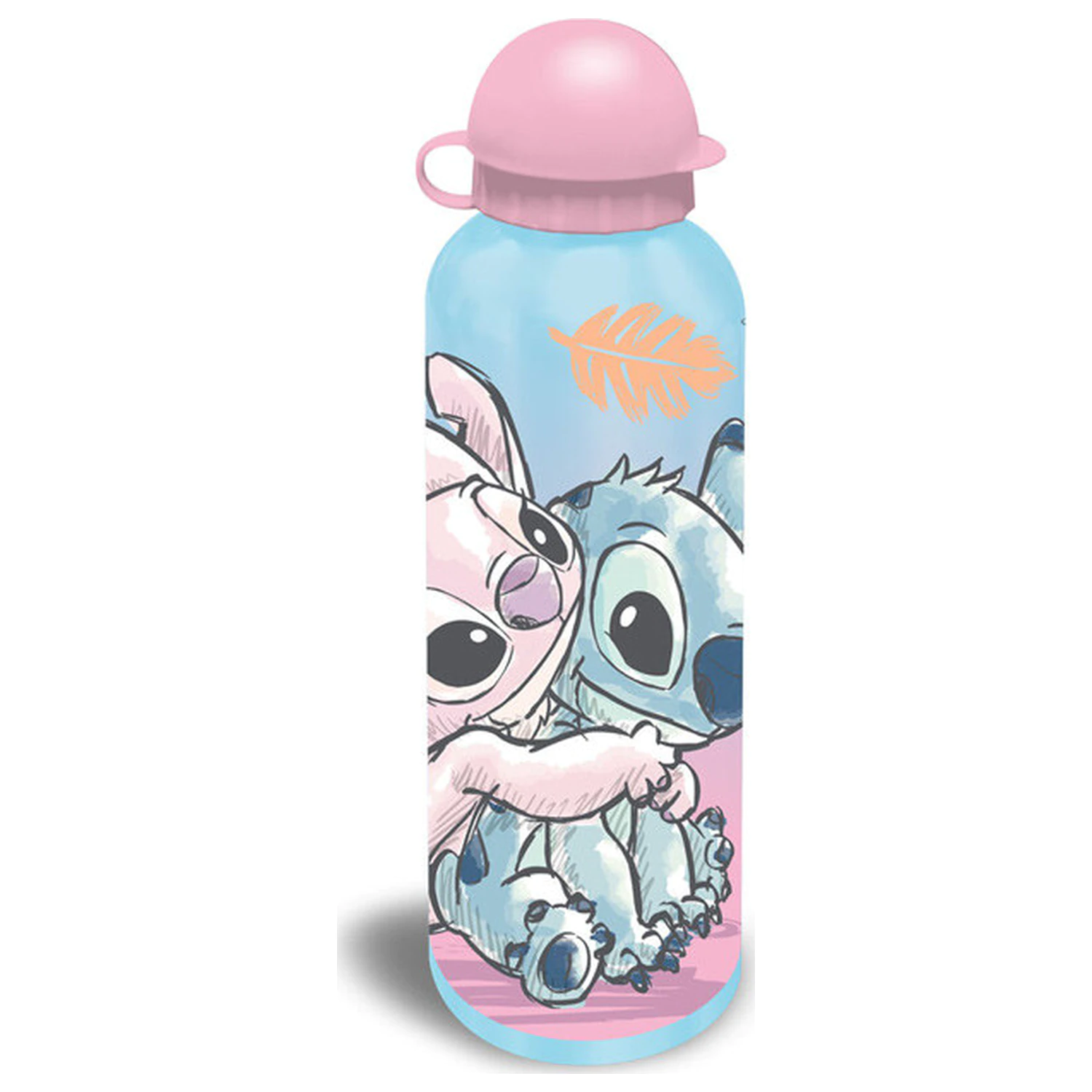 Stitch Cheeky Hug hliníková láhev na vodu s pítkem 500 ml fotografii produktu