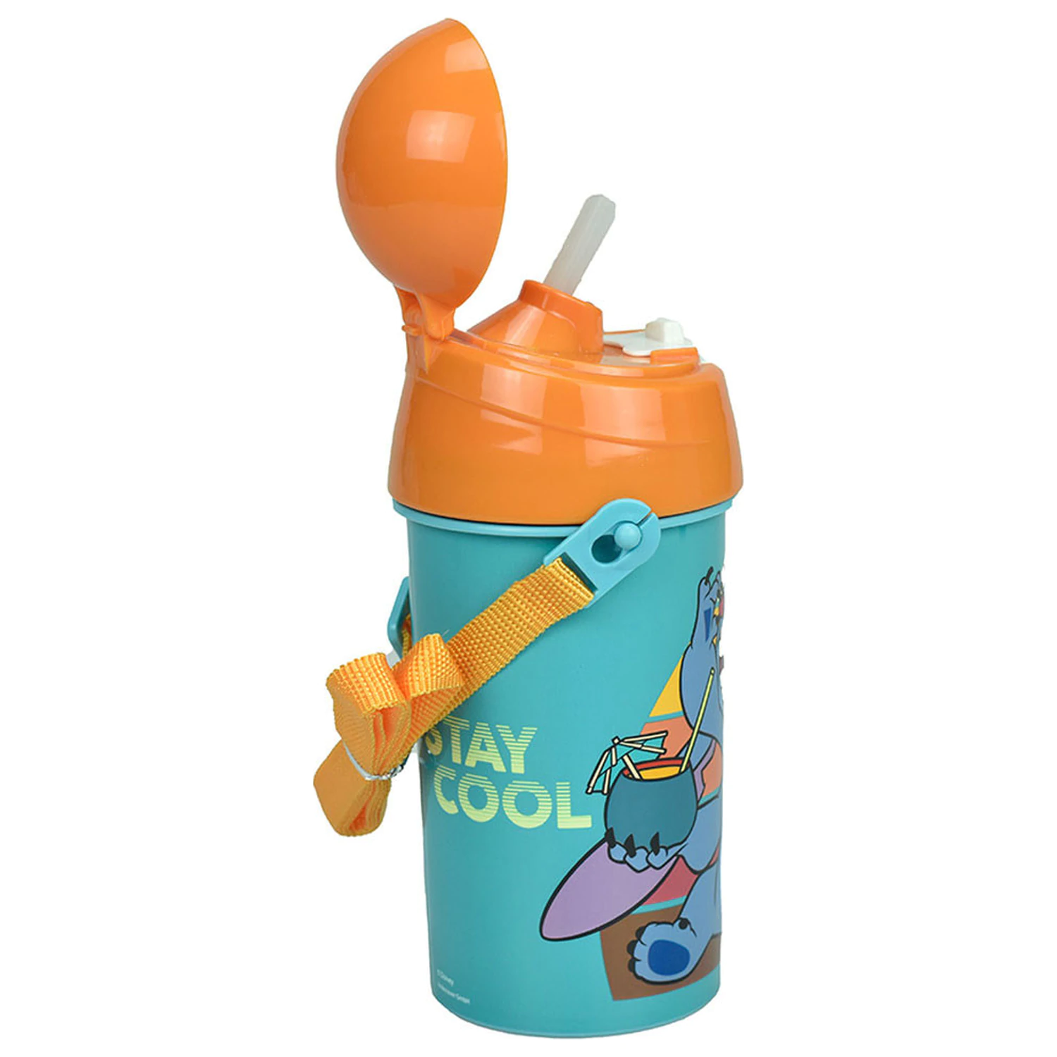 Stitch Cool plastová lahev na vodu s brčkem a závěsem 500 ml fotografii produktu