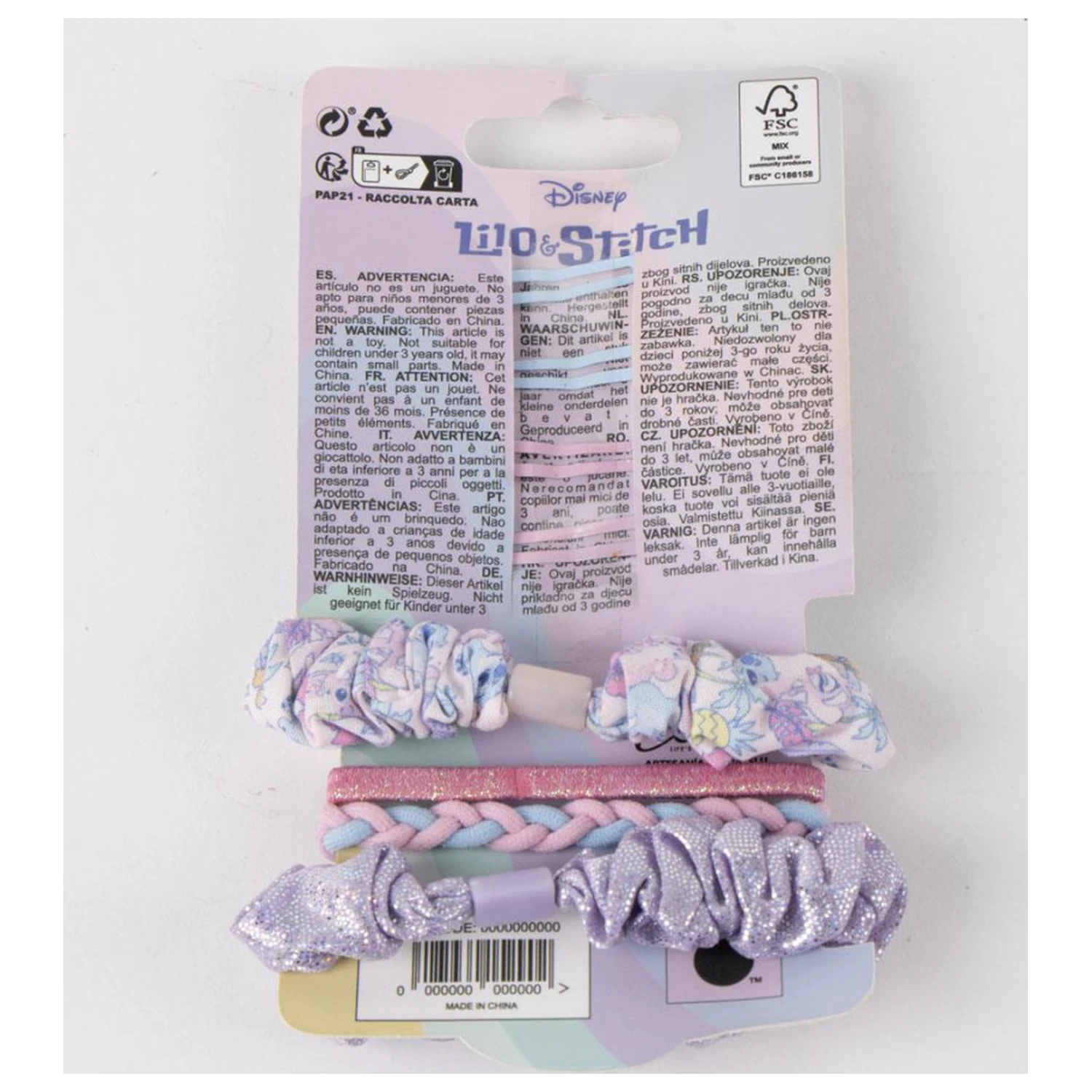 Stitch Cute Alien sponka do vlasů a gumička do vlasů sada, 8 kusů fotografii produktu