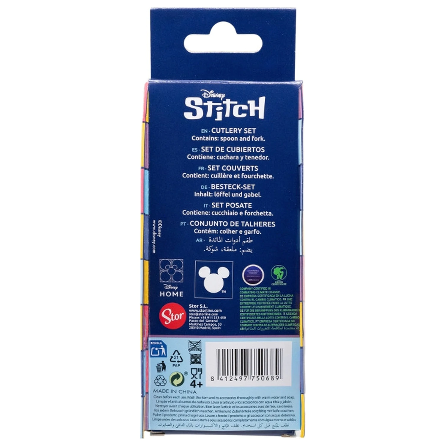 Stitch Drawing Kovová Ergonomická Sada Příborů - 2 kusy fotografii produktu