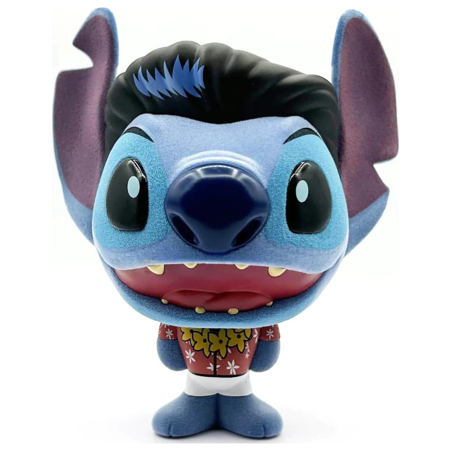 Stitch Elvis Blue Hawaiian Bhunny Flocked vinylová figurka fotografii produktu