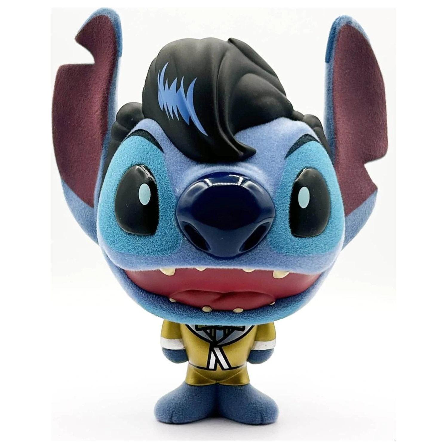 Stitch Elvis Gold Suit Bhunny flokovaná vinylová figurka fotografii produktu