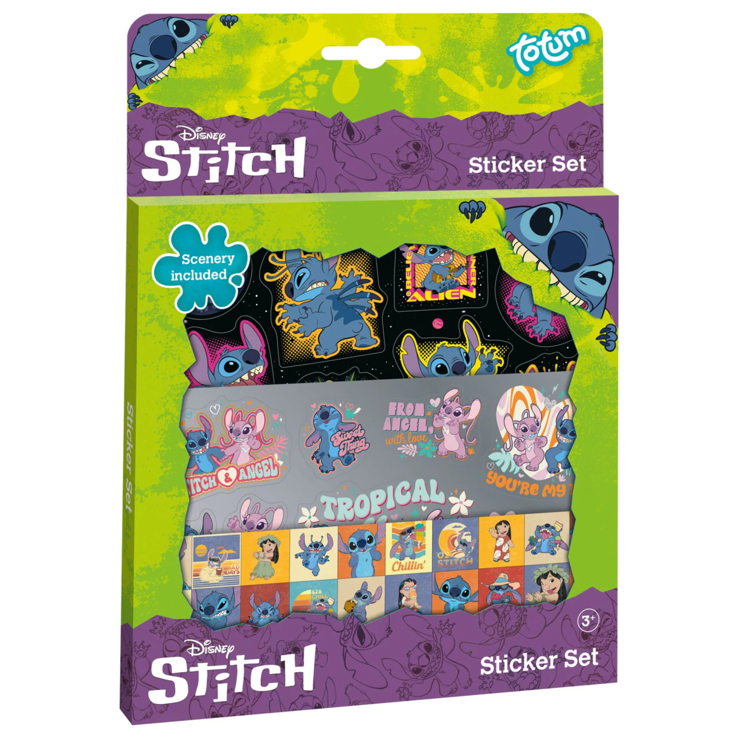 Stitch Extrovert sada samolepek fotografii produktu
