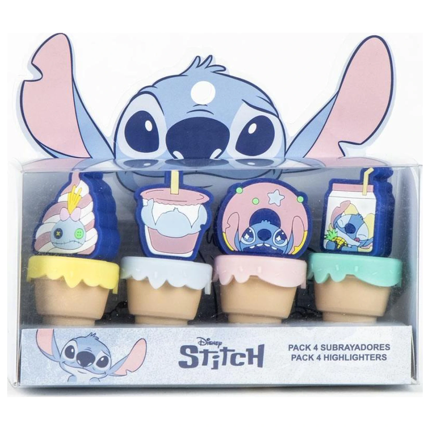 Stitch balení 4 mini zvýrazňovačů Food fotografii produktu