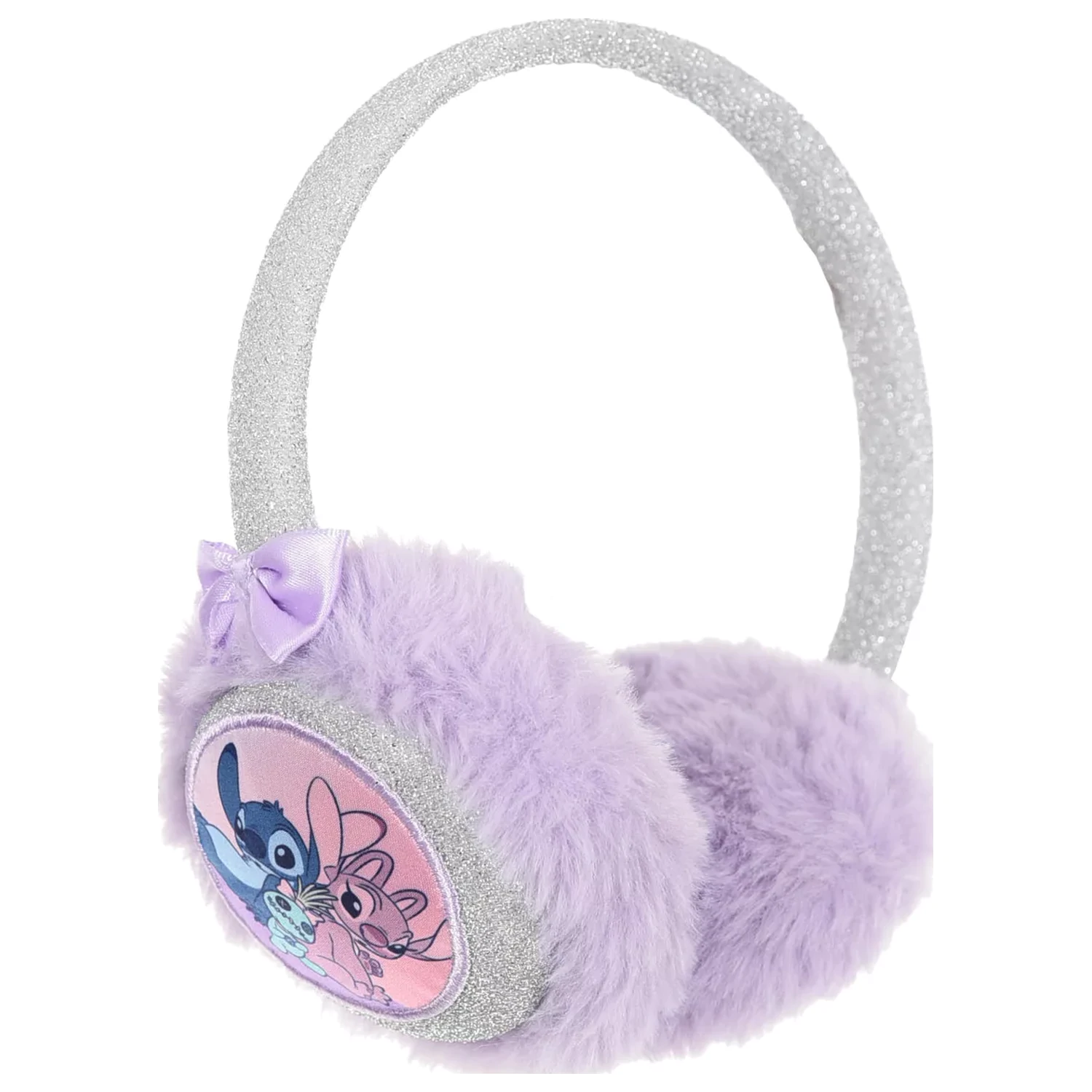 Stitch Friends Purple fialové plyšové klapky na uši fotografii produktu