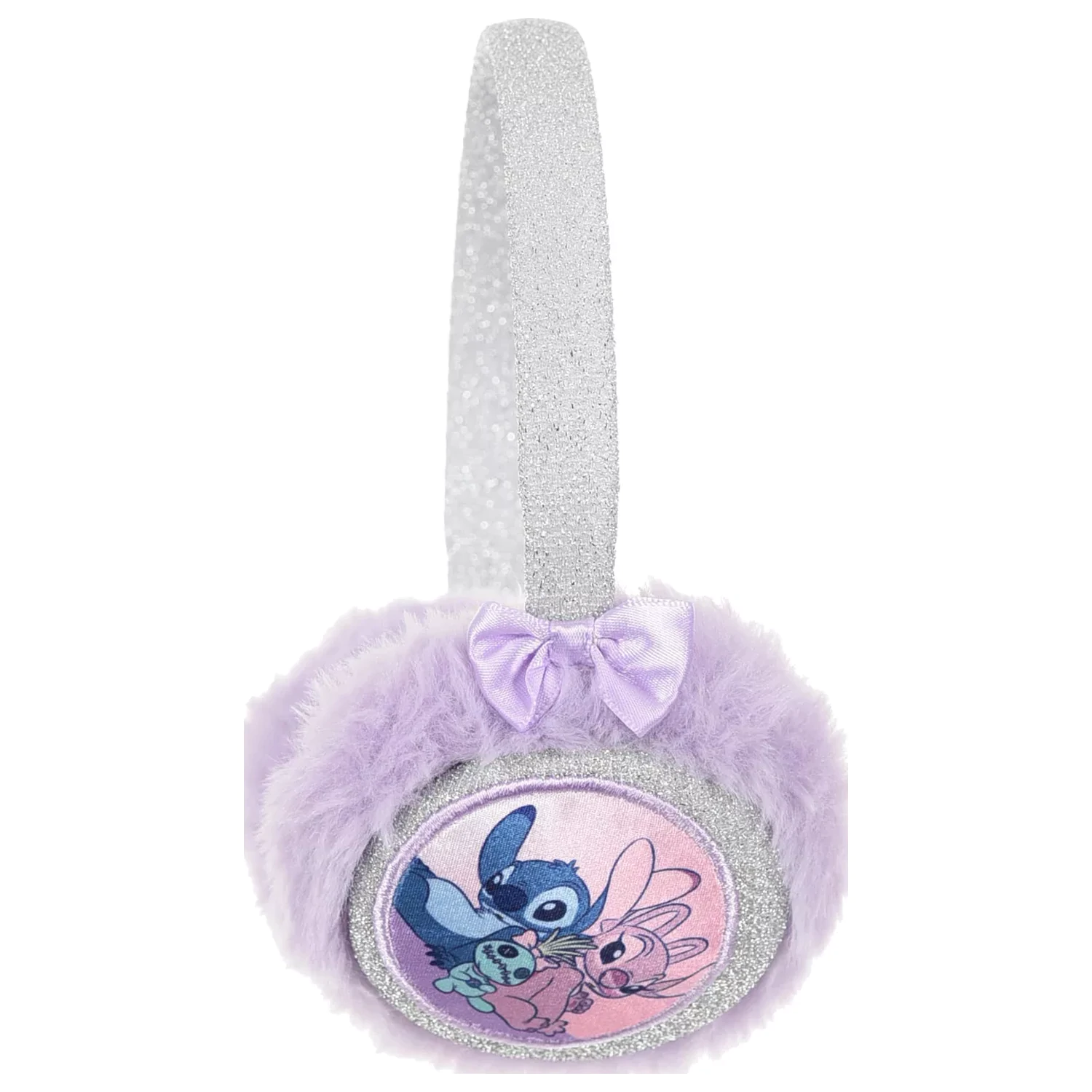 Stitch Friends Purple fialové plyšové klapky na uši fotografii produktu