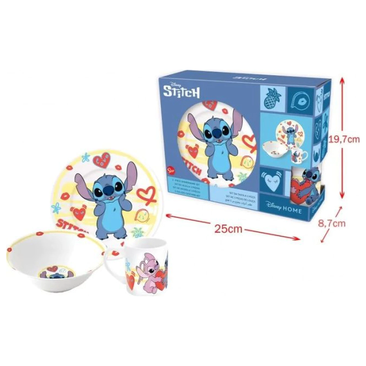 Stitch Heart Porcelánová jídelní souprava fotografii produktu