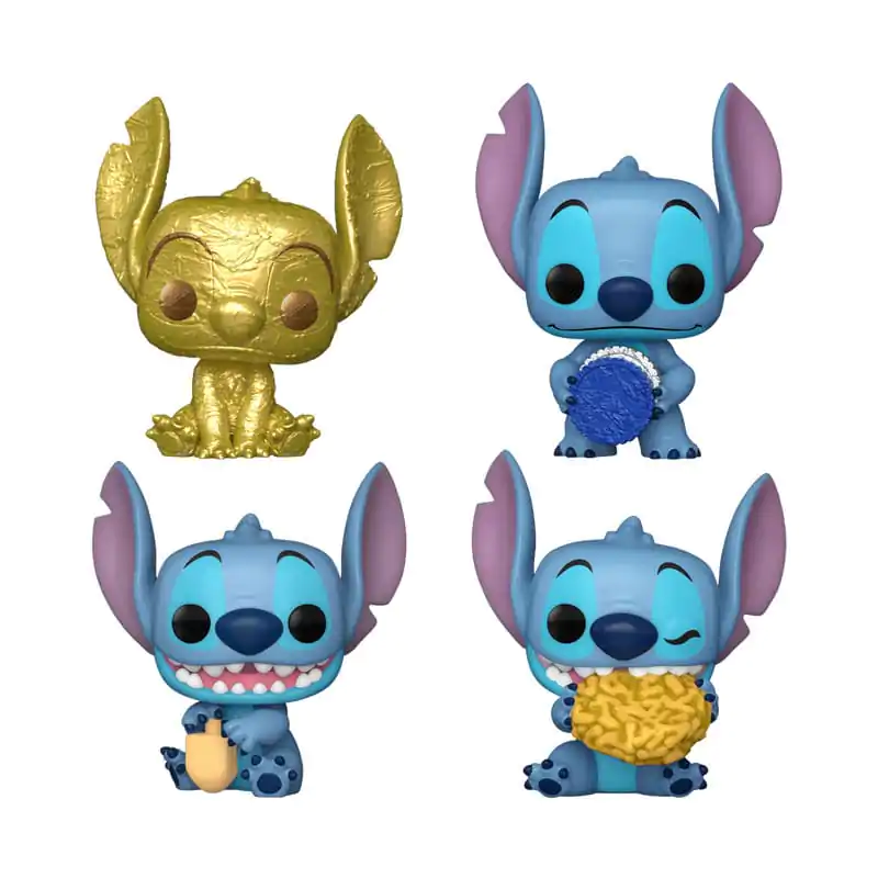 Stitch Holiday 2024 Kapesní POP! Vinylové mini figurky 4-Pack Dreidel Box 4 cm fotografii produktu