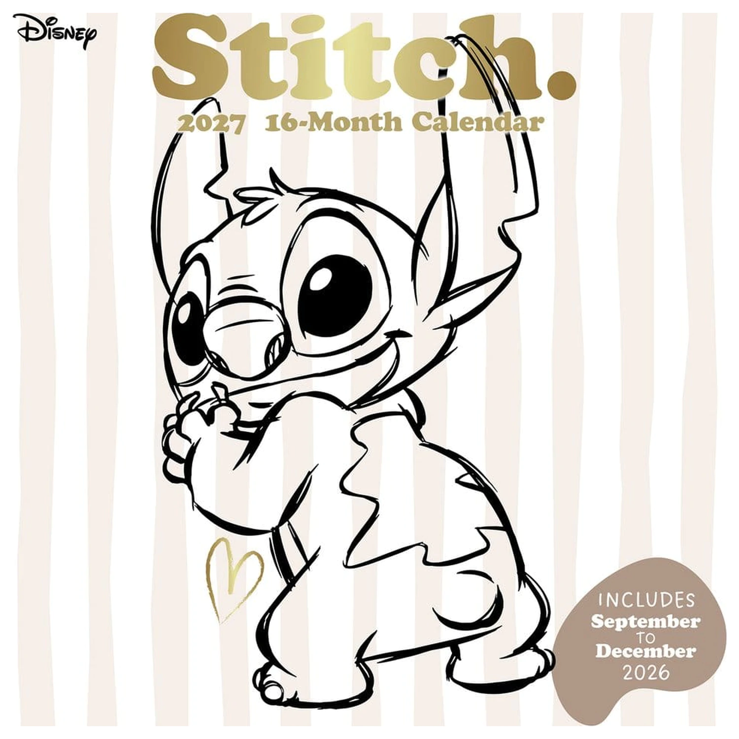 Stitch Kalendář Life is Better with Stitch 2027 30 x 30 cm fotografii produktu