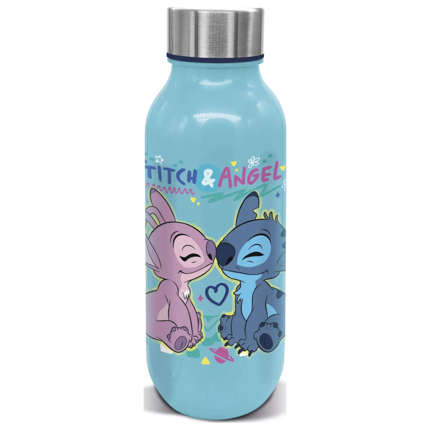 Stitch Love plastová láhev na vodu se šroubovacím uzávěrem 640 ml fotografii produktu