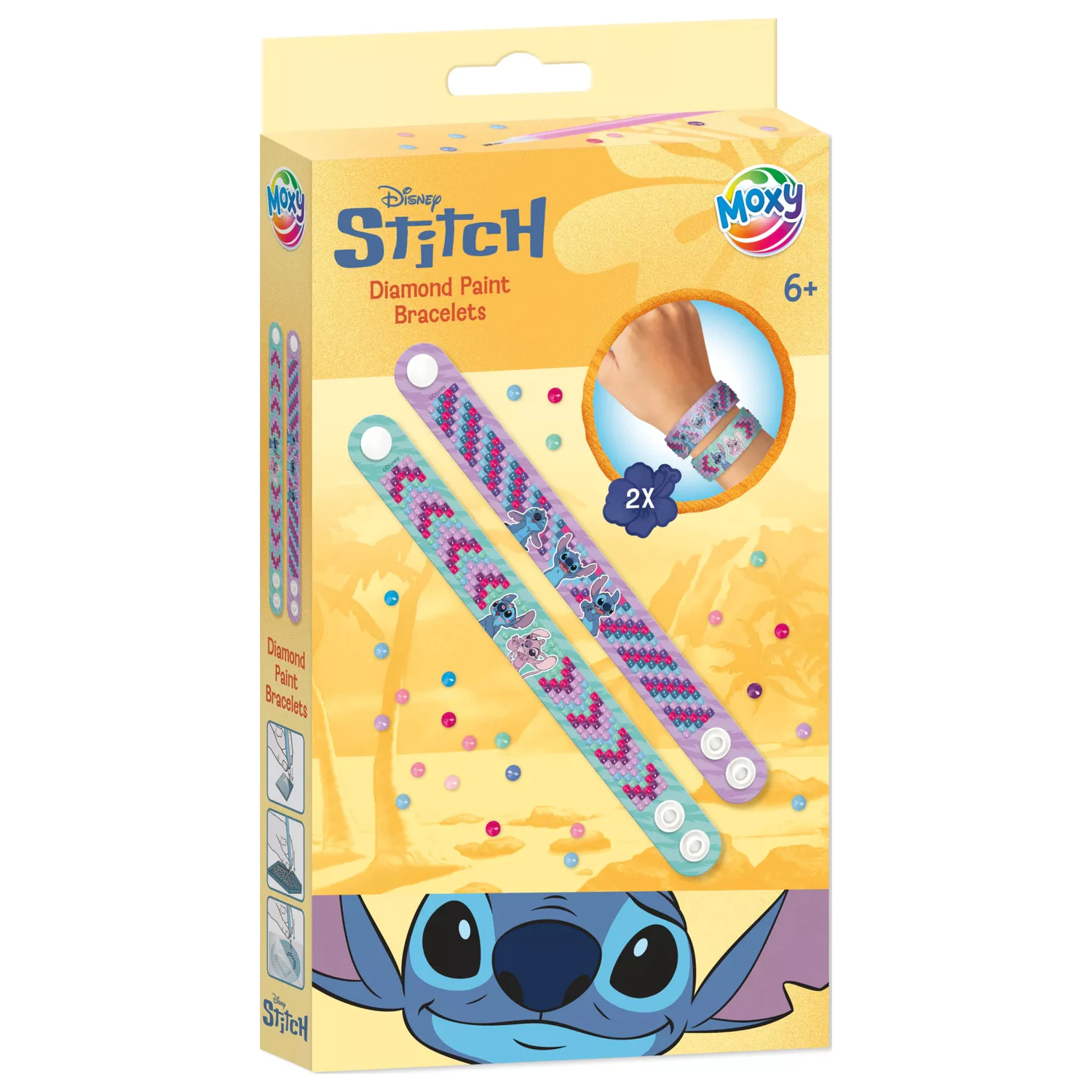 Stitch Moxy sada 2 diamantových bodkovaných náramků fotografii produktu