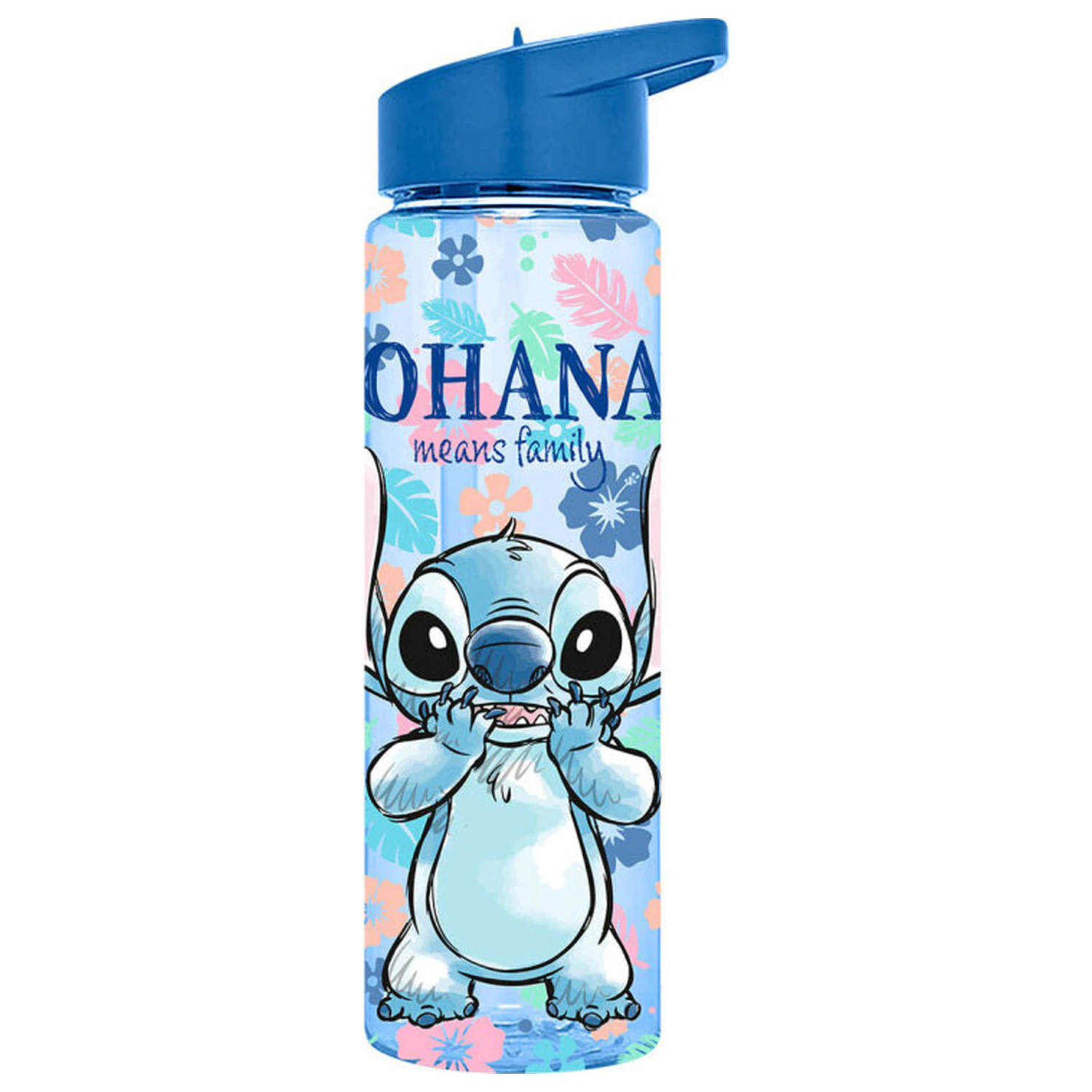 Lilo and Stitch Ohana Plastová Láhev se slámkou 600 ml fotografii produktu