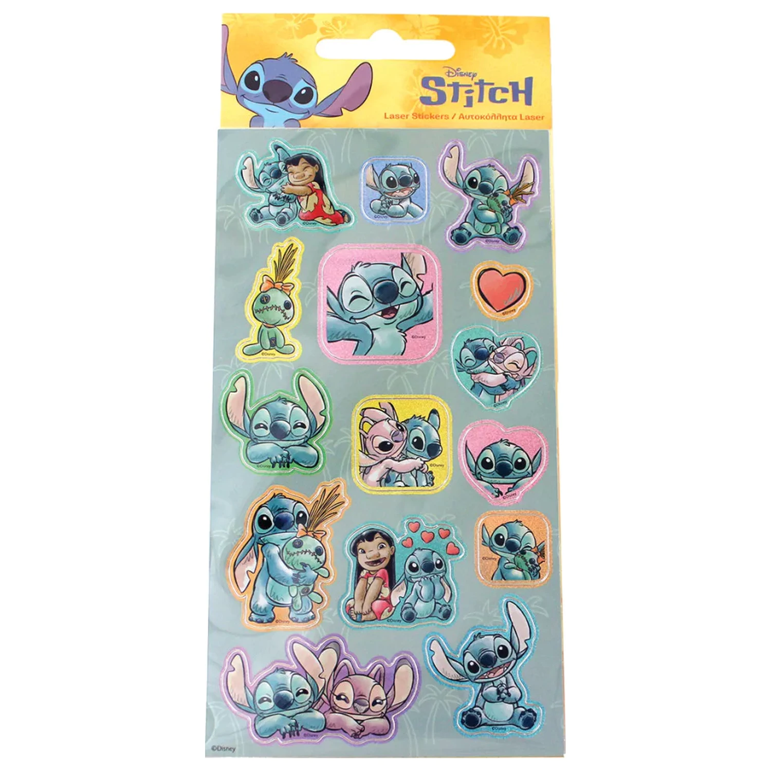 Sada holografických nálepek Stitch Palm fotografii produktu