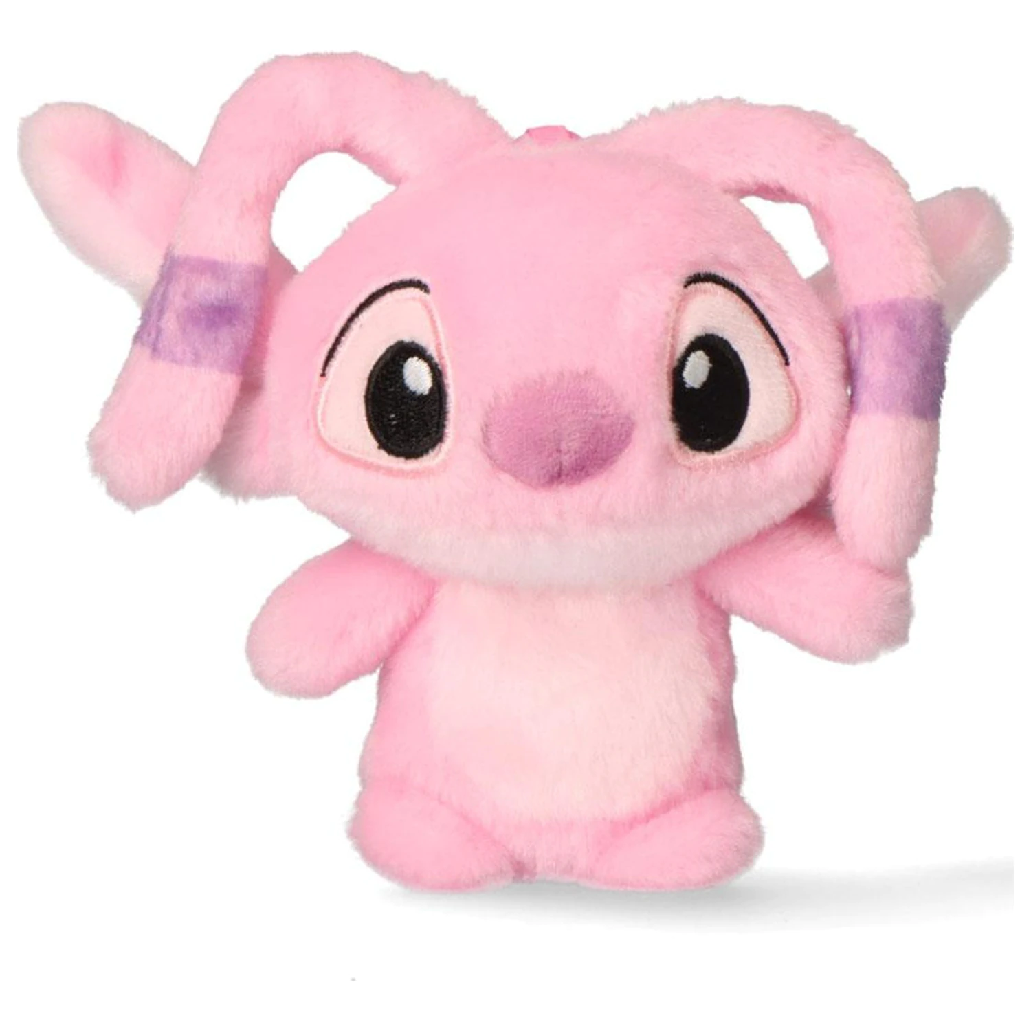 Stitch Pink 3D plyšová figurka s věšákem, přívěsek na tašku 12 cm fotografii produktu