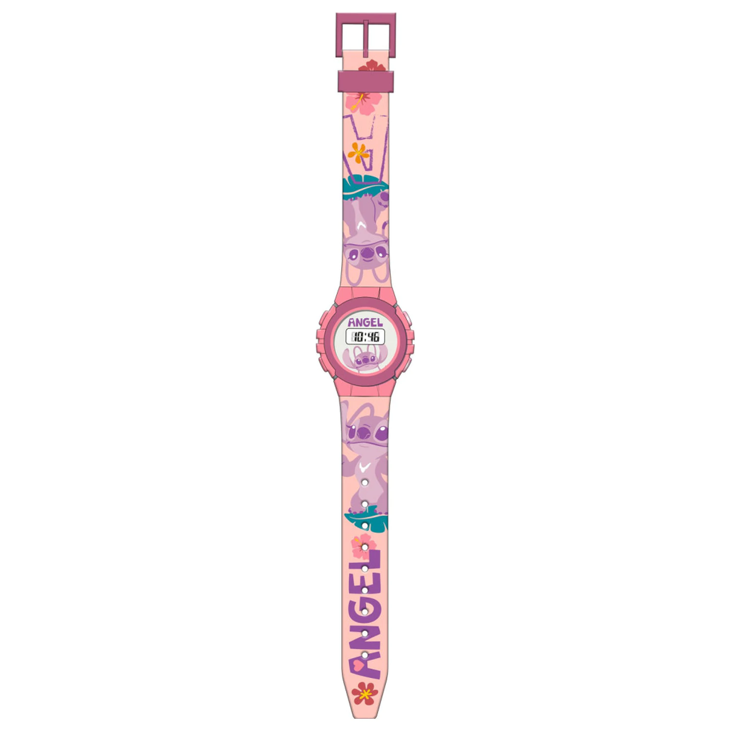 Stitch Pink Angel digitální hodinky fotografii produktu