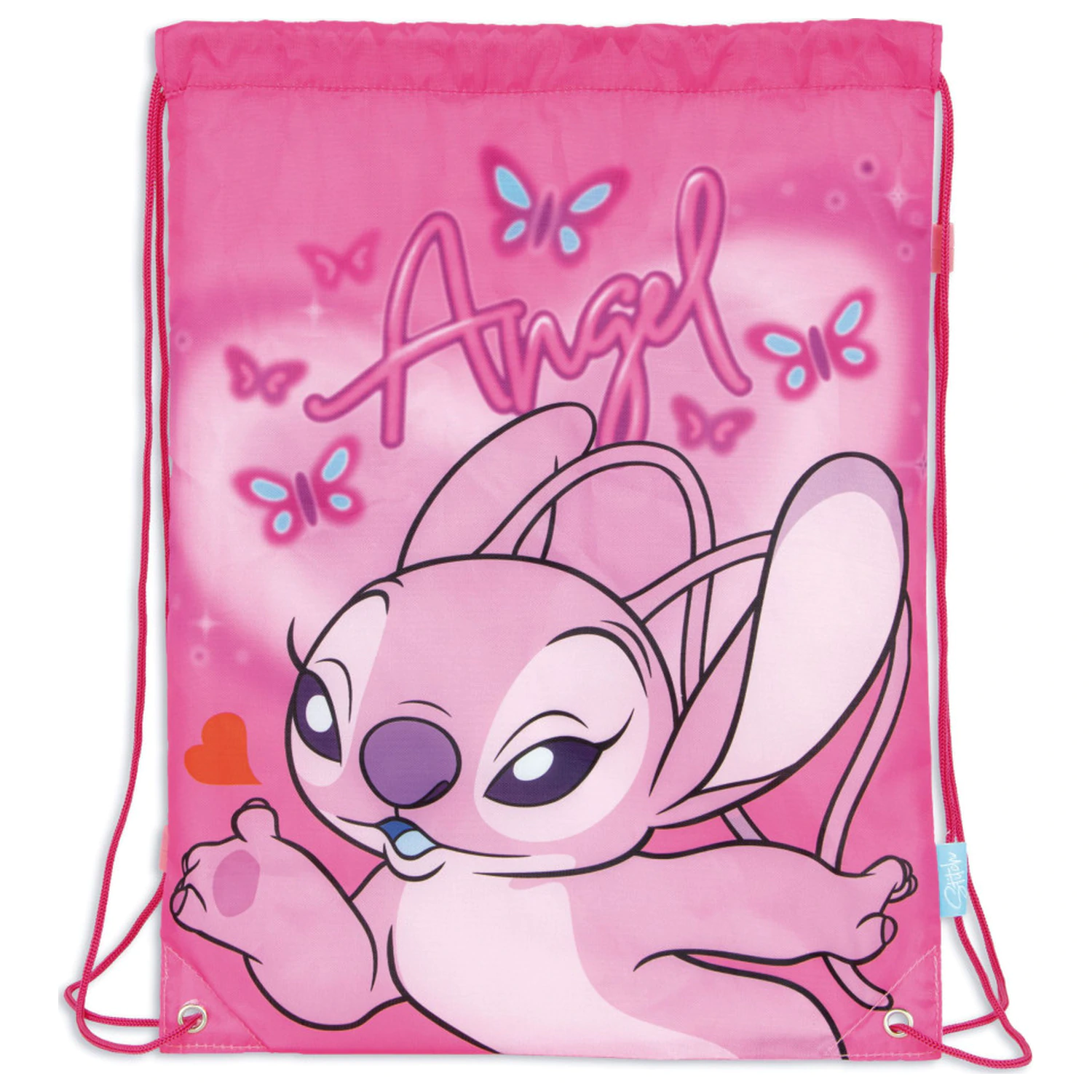 Stitch Pink Angel sportovní taška, taška do posilovny 44 cm fotografii produktu