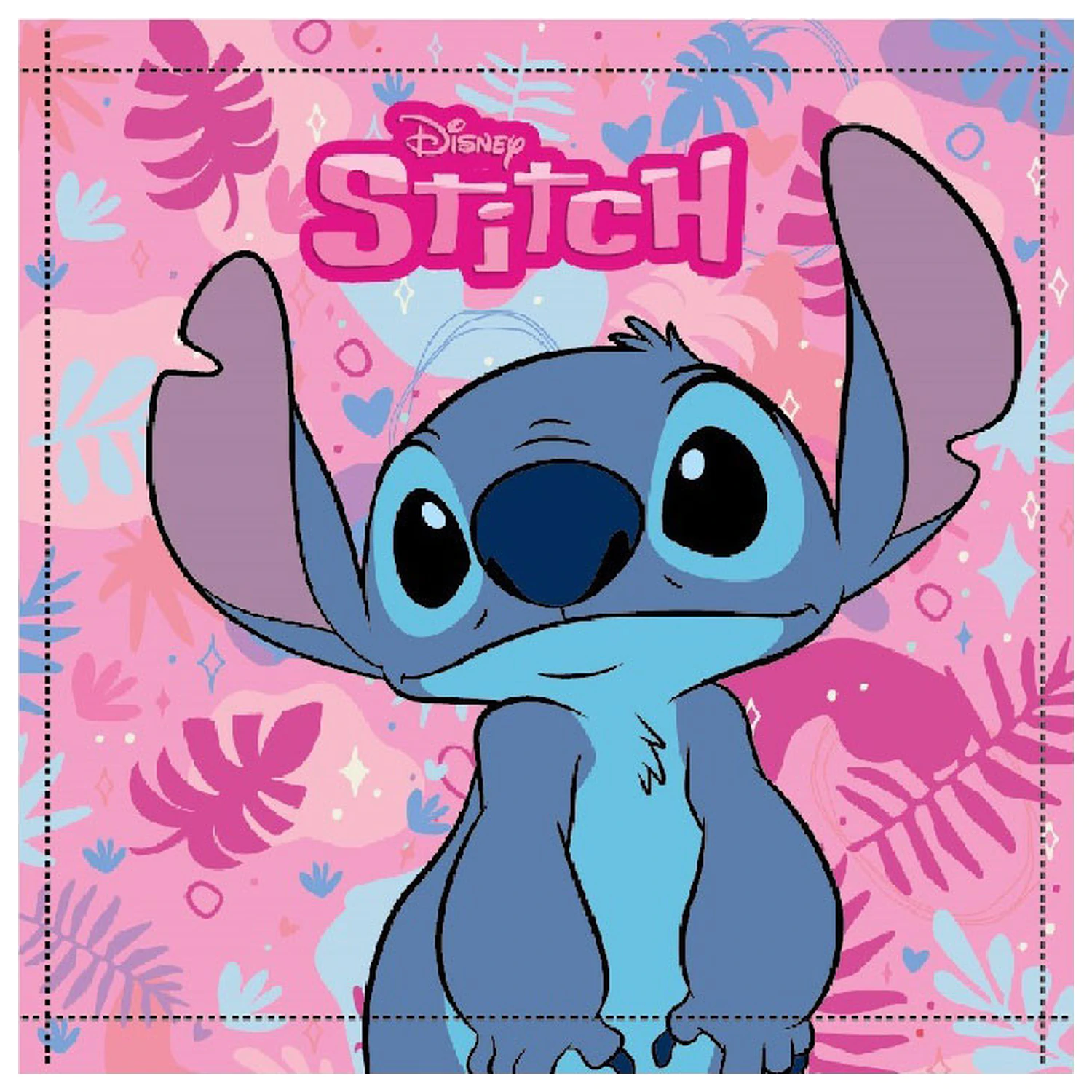 Stitch Pink Paradise ručník na ruce, ručník na obličej, ručník 30x30 cm fotografii produktu