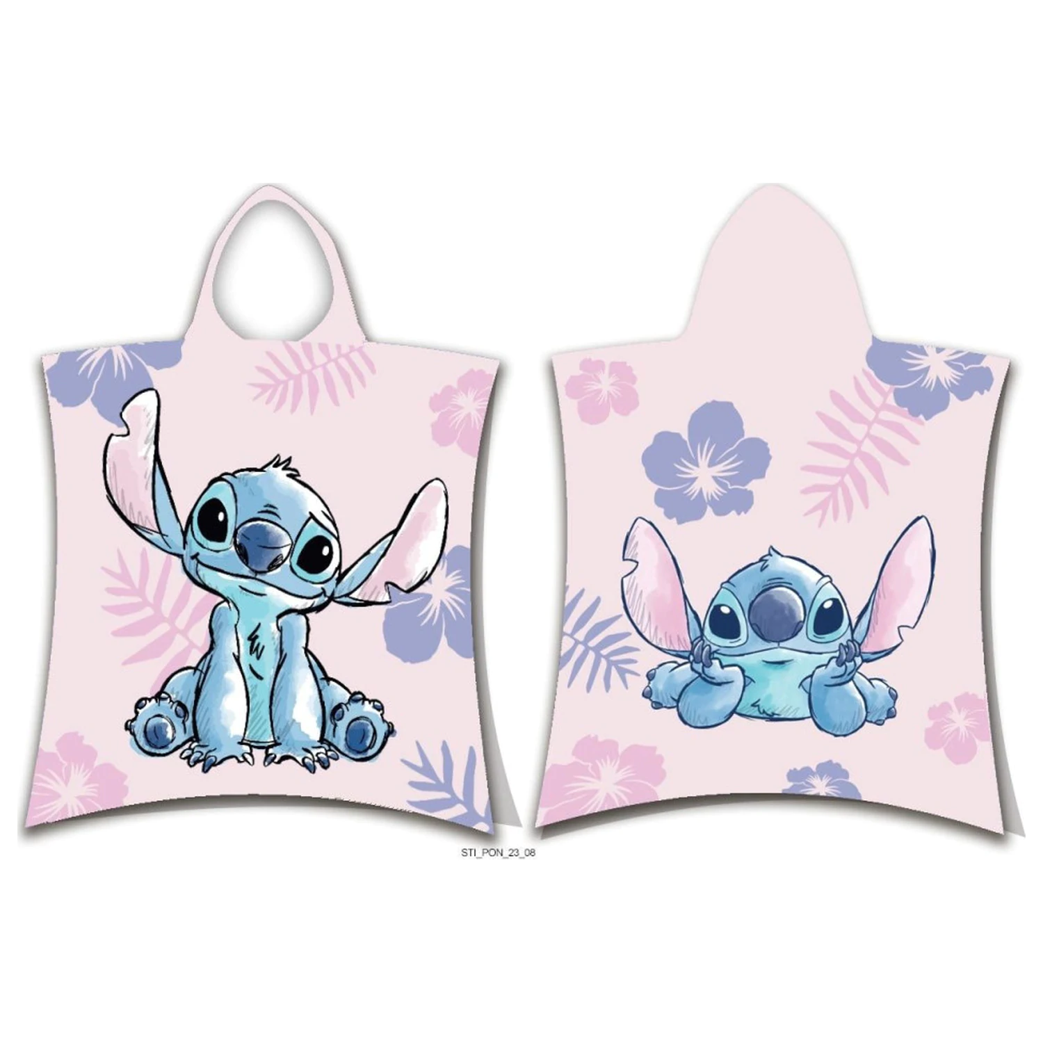 Stitch Pink plážový ručník pončo fotografii produktu