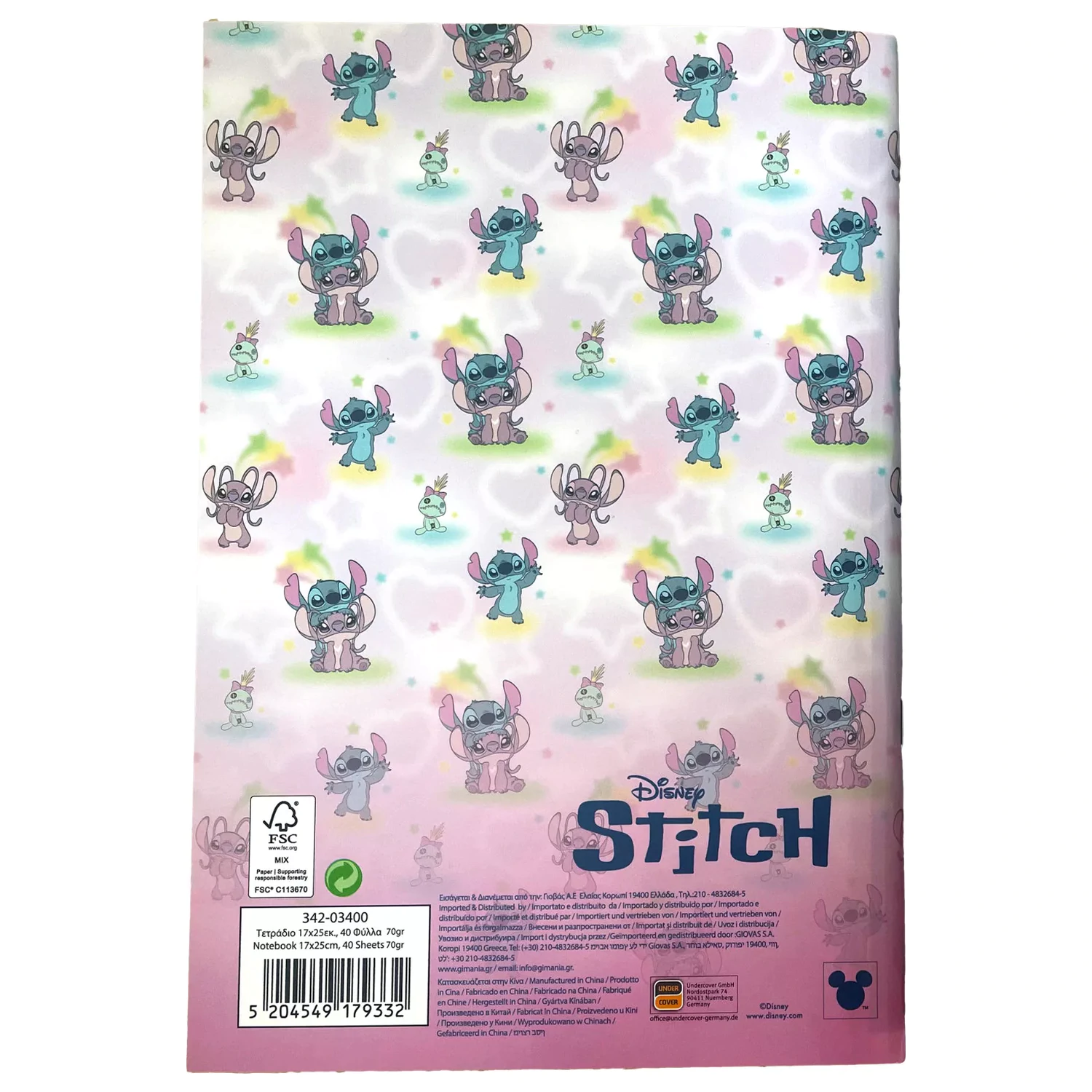 Stitch This World B/5 Linkovaný sešit 40 stránek fotografii produktu