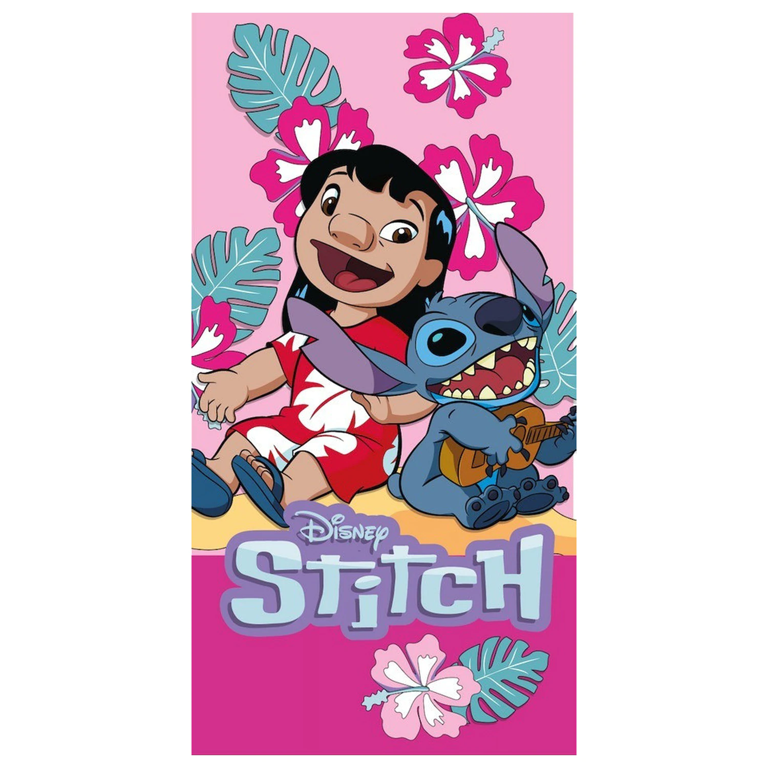 Lilo & Stitch Ukulele Time ručník 70x140 cm fotografii produktu
