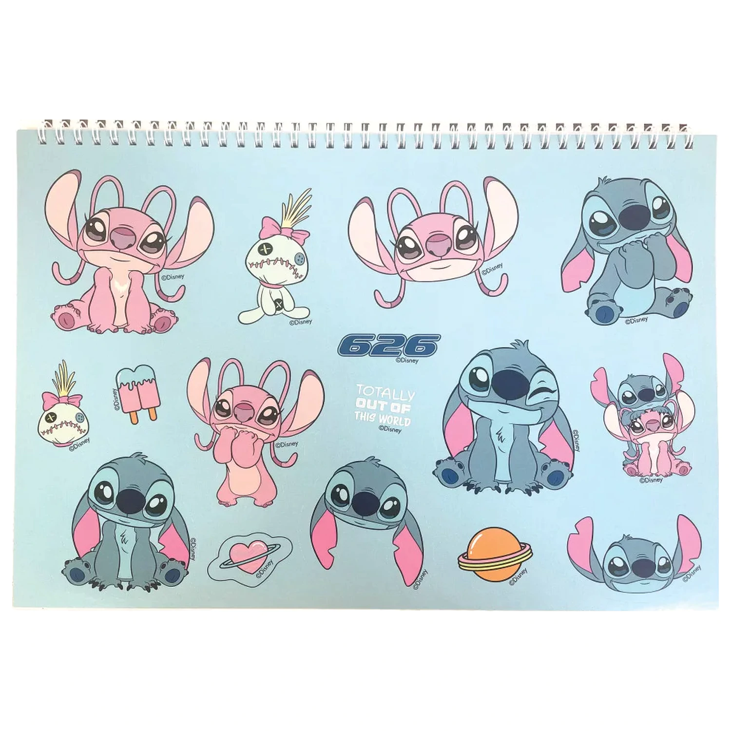 Stitch Universe A4 spirálový skicák 40 listů se samolepkami fotografii produktu