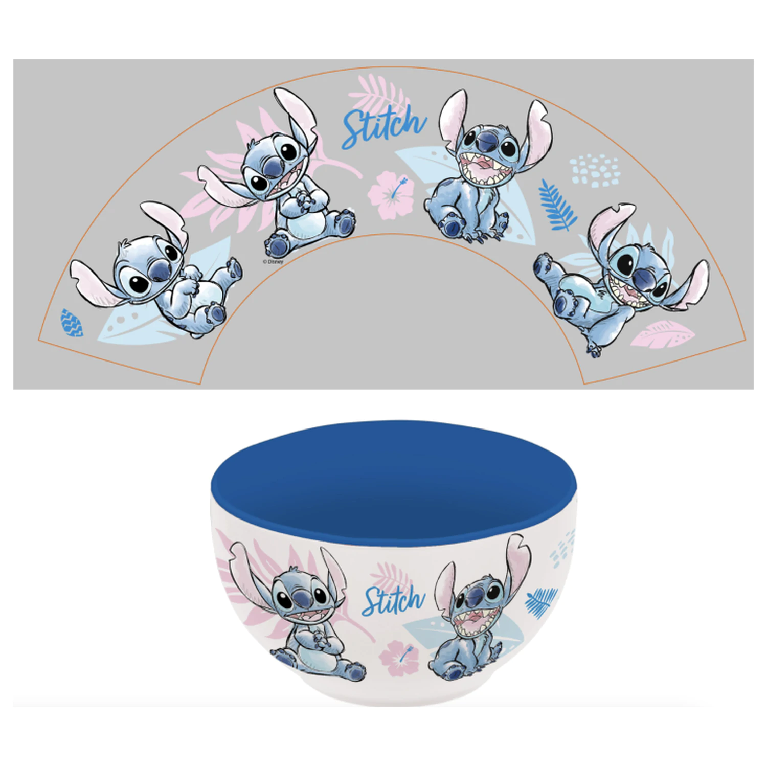 Stitch Akvarelová modrá keramická mísa fotografii produktu