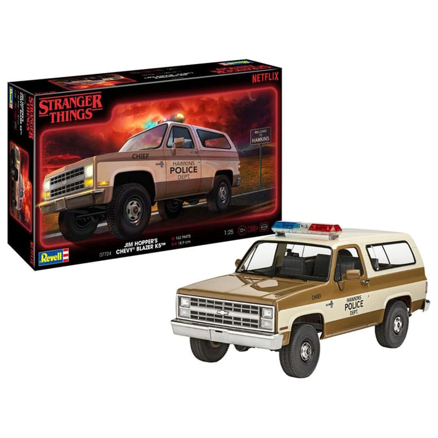 Stranger Things Model Kit 1/25 1985 Chevrolet K5 Blazer 19 cm fotografii produktu