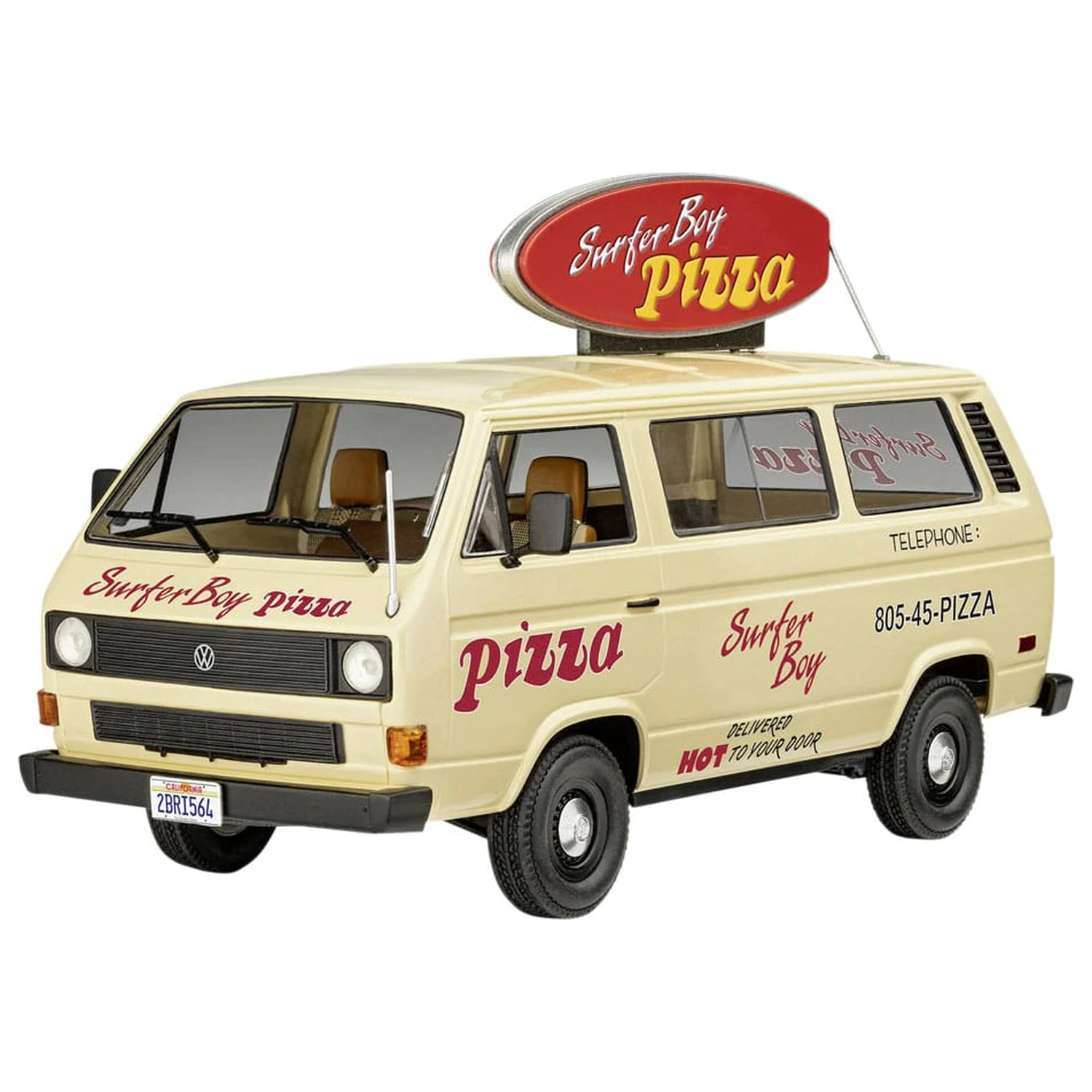 Stranger Things Model Kit 1/25 VW T3 Bus Surfer Boy 19 cm fotografii produktu