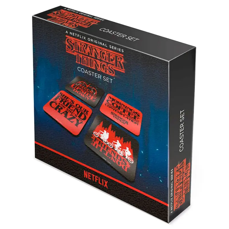 Stranger Things Podtácky 4-Pack Phrases fotografii produktu