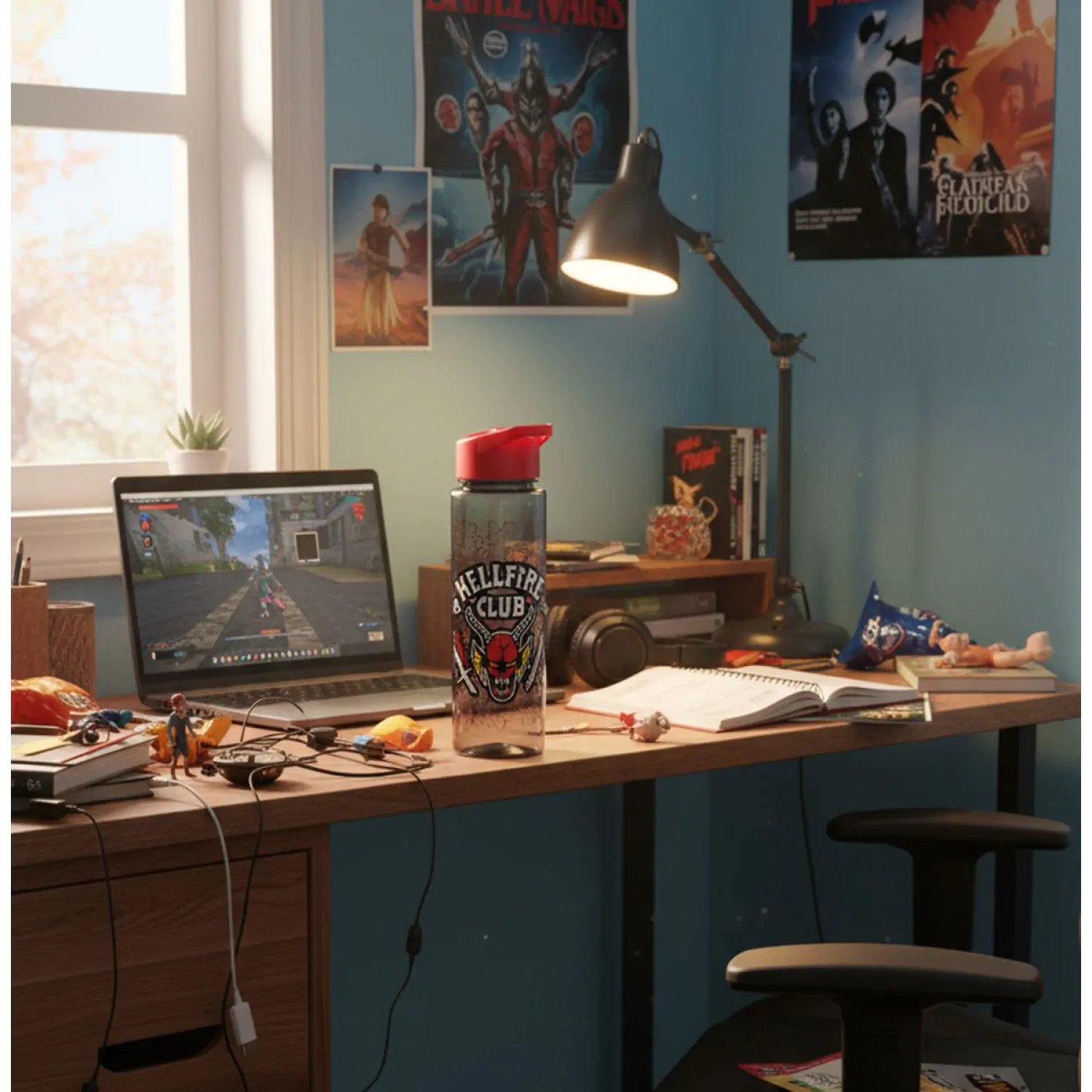 Stranger Things láhev na pití Hellfire Club fotografii produktu