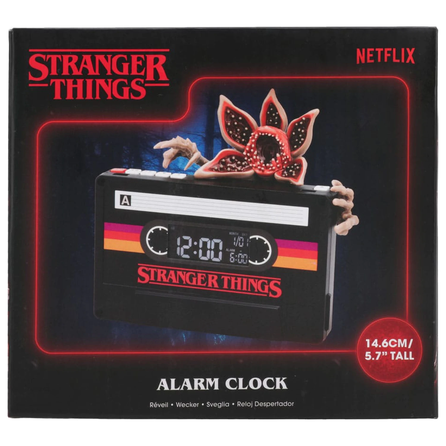 Stranger Things 5 Budík Demogorgon Kazeta 15 cm fotografii produktu