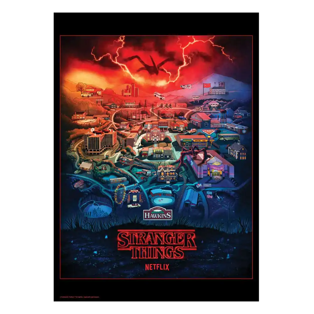 Stranger Things Art Print Limitovaná edice 42 x 30 cm fotografii produktu