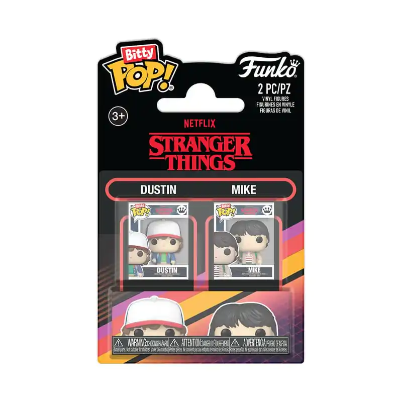 Stranger Things Bitty Funko POP! Vinylová figurka 2-balení Dustin & Mike fotografii produktu