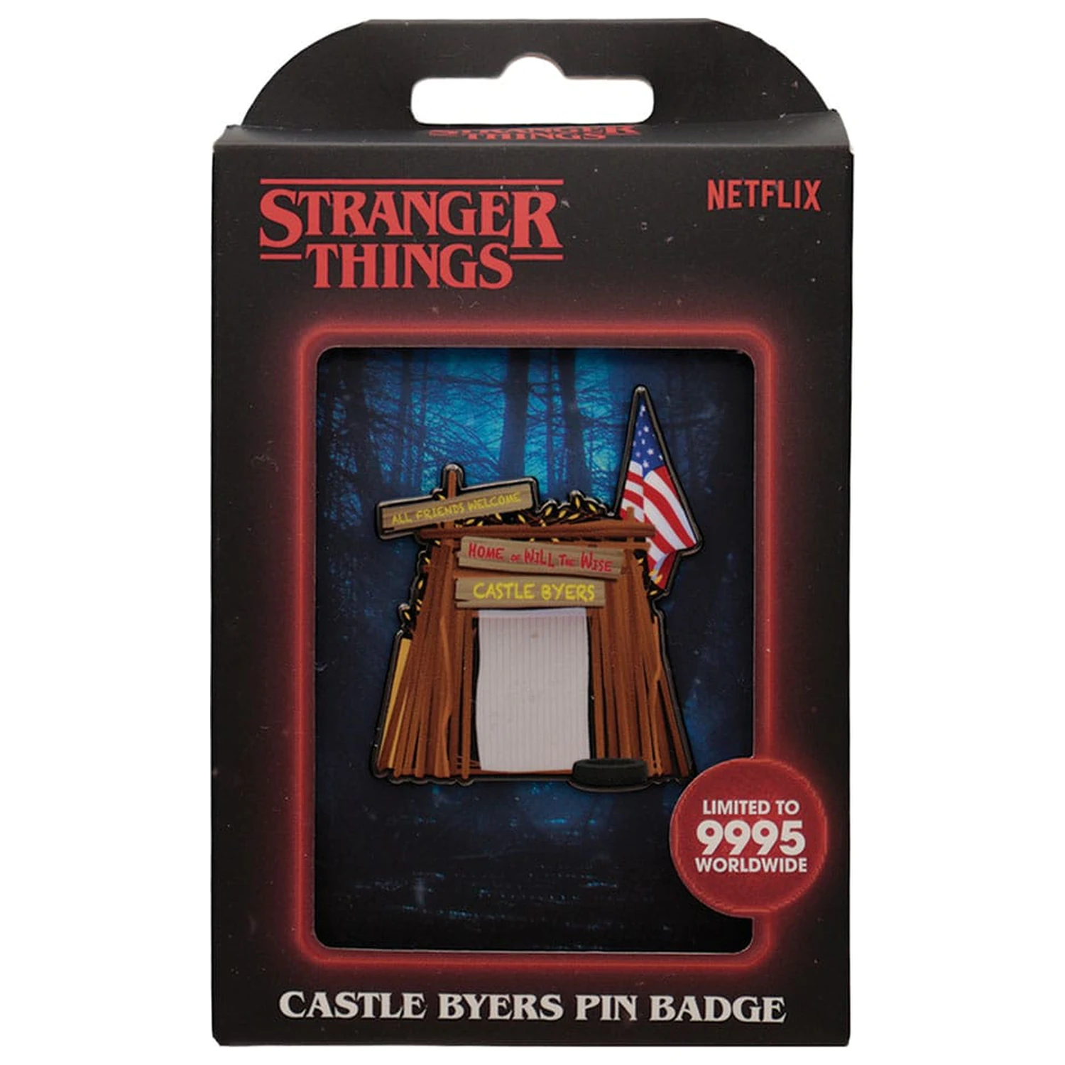 Stranger Things odznáček Castle Byers limitovaná edice fotografii produktu