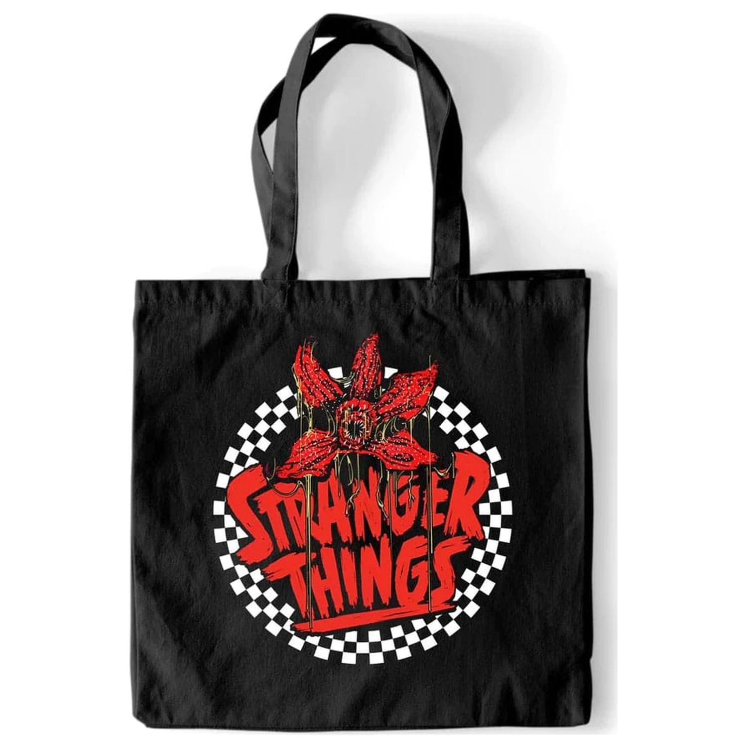 Stranger Things Tote Bag Kostkovaný kruh fotografii produktu
